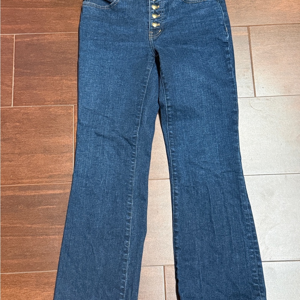 Madewell Women's Blue Jeans- high rise and flare